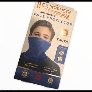 Copper- fit- blue youth face protector